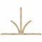Ekena Millwork Richland Rough Sawn Timber Gable Bracket, Douglas Fir, 96"W x 64"H x 2"D x 4"F, 16/12 Pitch GBW096X64X0204RIC00RDF - alternate 1